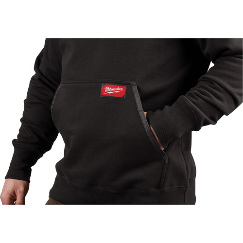 Heavy-Duty Pullover Hoodie, Men's, Small, Black Absolute Business Supply
