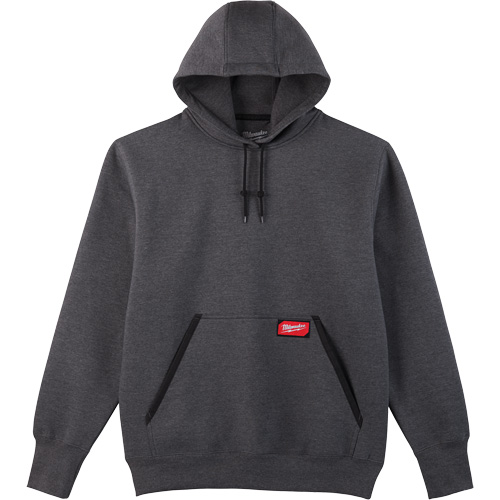Heavy-Duty Pullover Hoodie, Men's, Small, Grey Absolute Business Supply