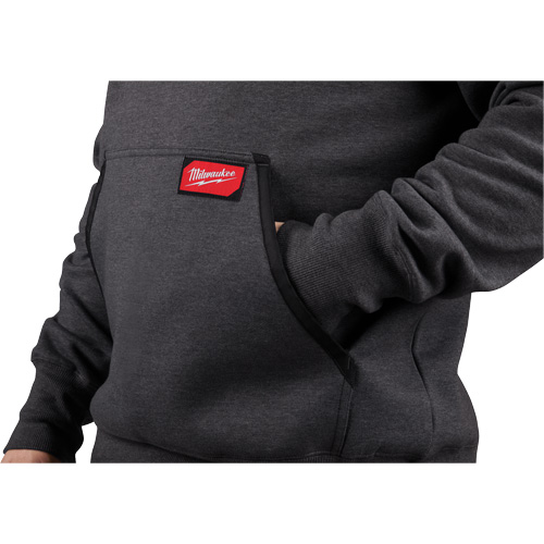 Heavy-Duty Pullover Hoodie, Men's, Small, Grey Absolute Business Supply