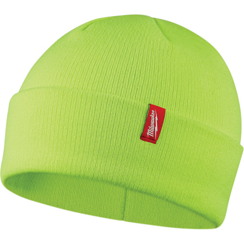 Tuque &agrave; revers haute visibilit&eacute;, Taille unique, Vert Absolute Business Supply
