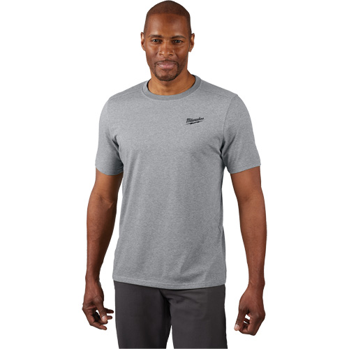 T-shirt de travail hybride, Hommes, Petit, Gris Absolute Business Supply