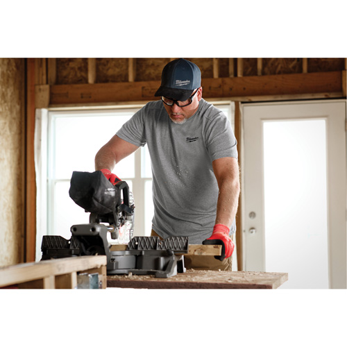 T-shirt de travail hybride, Hommes, Petit, Gris Absolute Business Supply