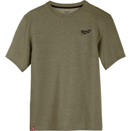 Hybrid Work Tee Shirt, Men's, Small, Green Absolute Business Supply