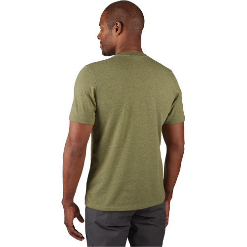 Hybrid Work Tee Shirt, Men's, Small, Green Absolute Business Supply