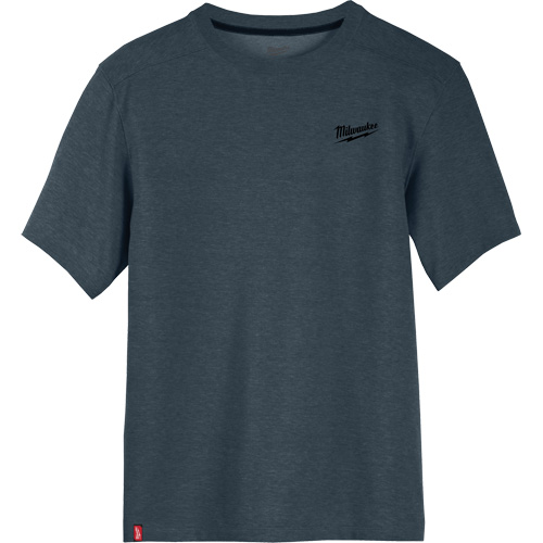 Hybrid Work Tee Shirt, Men's, Small, Blue Absolute Business Supply