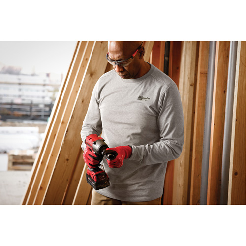 Hybrid Work Tee Shirt, Men's, Small, Grey Absolute Business Supply
