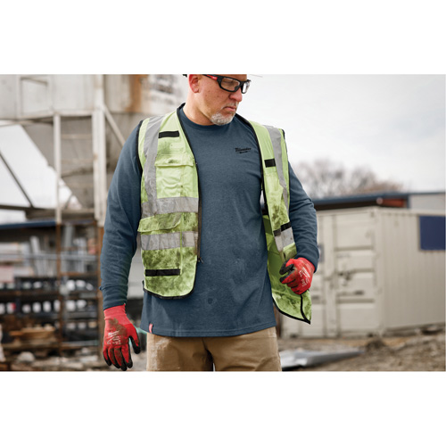 Hybrid Work Tee Shirt, Men's, Small, Blue Absolute Business Supply