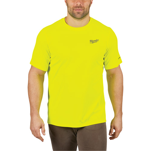 Workskin Lightweight High Visibility Shirt, Men's, Small, Yellow Absolute Business Supply