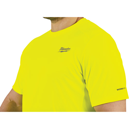 Workskin Lightweight High Visibility Shirt, Men's, Small, Yellow Absolute Business Supply