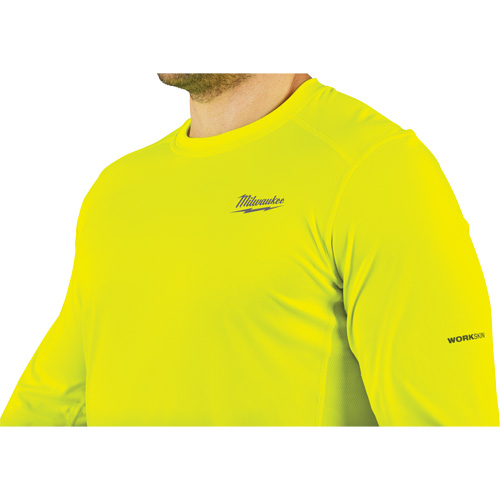Workskin Lightweight High Visibility Shirt, Men's, Small, Yellow Absolute Business Supply
