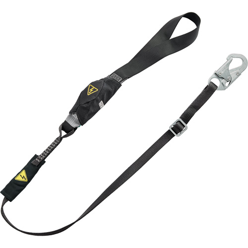 V-Series Utility Energy Absorbing Lanyard, 6', Snap Hook Center, Snap Hook Leg Ends, Nylon Absolute Business Supply