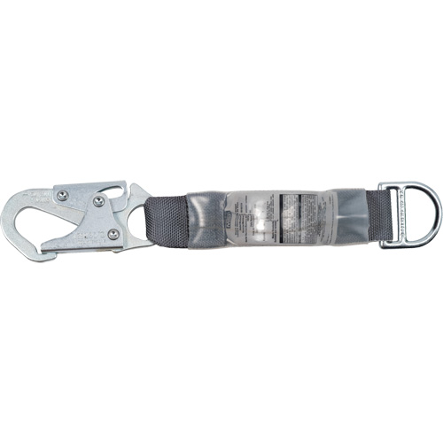 V-Series Standard Energy Absorbing Lanyard, Snap Hook Center, Snap Hook Leg Ends, Polyester Absolute Business Supply