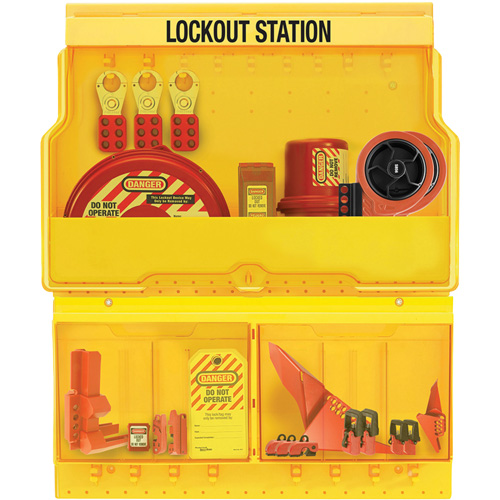 Station de cadenassage pour vannes et appareils &eacute;lectriques de luxe et de qualit&eacute; sup&eacute;rieure, Cadenas Aucune, Capacit&eacute; de 32, Cadenas Non compris Absolute Business Supply