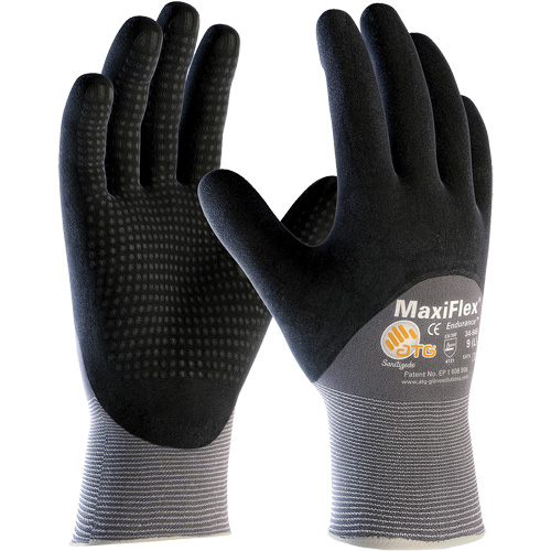 Gants compatibles avec les &eacute;crans tactiles ATG MaxiFlex Endurance, T-Grand, R&ecirc;vetement Nitrile, Calibre 15, Enveloppe en Nylon Absolute Business Supply
