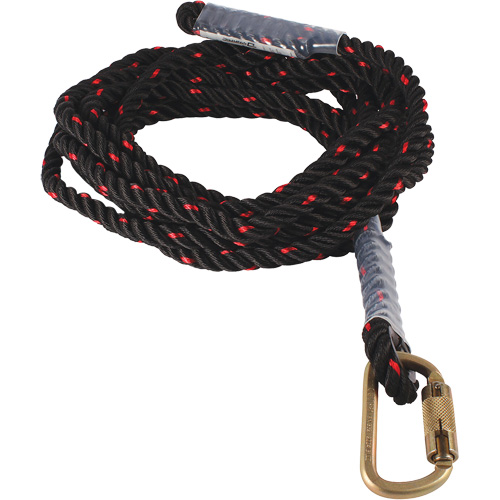 Dynamic Vertical Rope Lifeline with Carabiner Absolute Business Supply