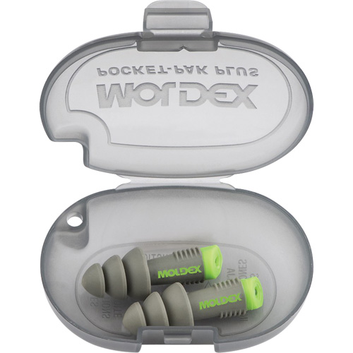 Alphas Reusable Earplugs, Uncorded, Bulk - Plastic Case, 27 dB NRR, One-Size Absolute Business Supply