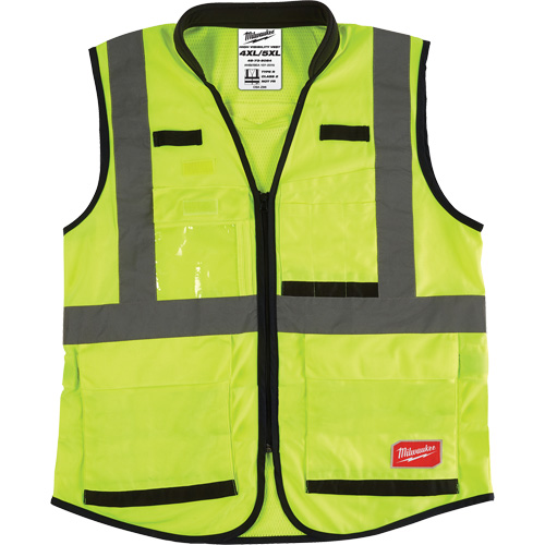 Veste de s&eacute;curit&eacute; haute performance, Jaune lime haute visibilit&eacute;, Grand/T-Grand Absolute Business Supply