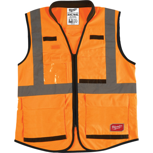 Veste de s&eacute;curit&eacute; haute performance, Orange haute visibilit&eacute;, 4T-Grand/5T-Grand Absolute Business Supply