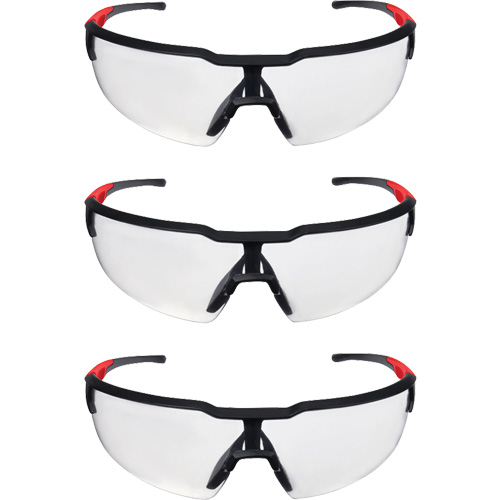 Safety Glasses, Clear Lens, Anti-Scratch, ANSI Z87+/Meets/Exceeds CSA Z94.3 Absolute Business Supply