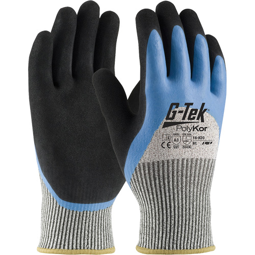 Gants isol&eacute;s r&eacute;sistants aux coupures G-Tek PolyKor, Taille Petit, Calibre 13, Rev&ecirc;tement Latex de caoutchouc, Enveloppe en Fil technique, ANSI/ISEA 105 niveau 3 Absolute Business Supply