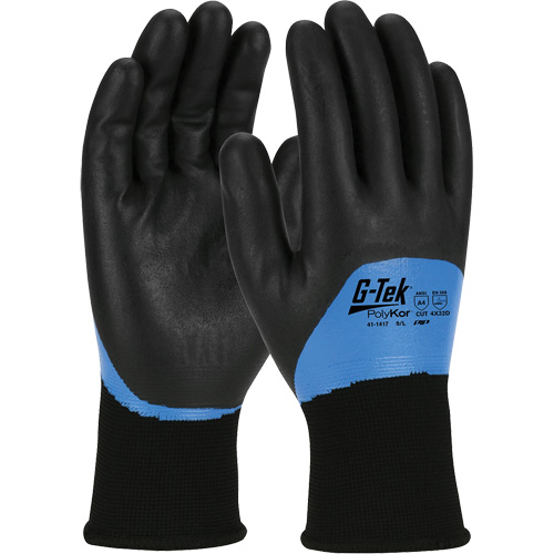 Gants isol&eacute;s r&eacute;sistants aux coupures G-Tek PolyKor, Taille Petit, Calibre 15, Rev&ecirc;tement Nitrile, Enveloppe en Fil technique, ANSI/ISEA 105 niveau 4 Absolute Business Supply