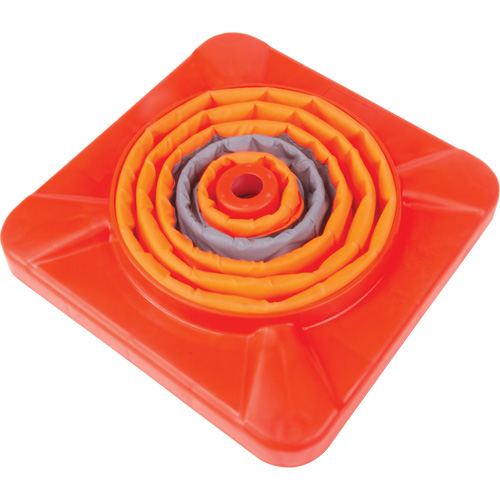 C&ocirc;ne de signalisation repliable, 18" h, Orange Absolute Business Supply