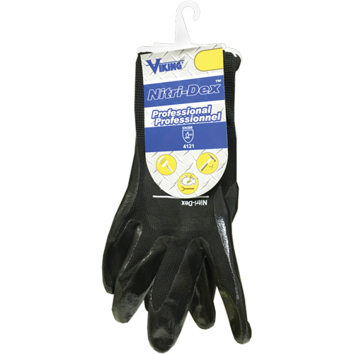 Gants de travail Nitri-Dex, Taille 7, Rev&ecirc;tement Nitrile, Enveloppe en Polyester, EN 388 niveau 1 Absolute Business Supply