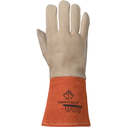 TIG Welding Gloves, Grain Deerskin, Size Medium Absolute Business Supply