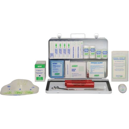 First Aid Kit, Meets CSA Z1220-17 Type 2 Low-Risk Environment, Medium (26-50 Workers) Absolute Business Supply