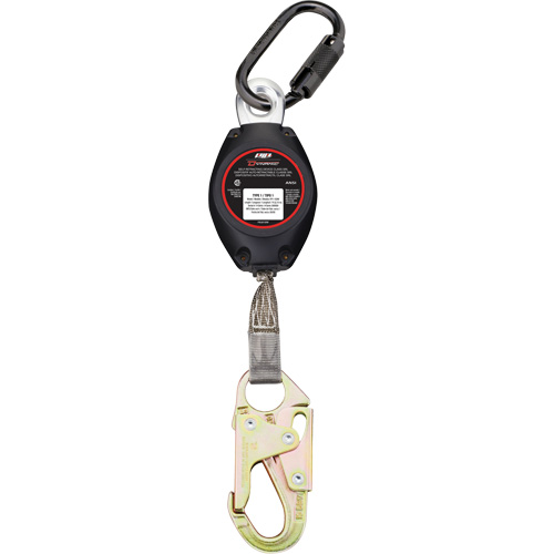 Dynamic Small Snap Hook Self-Retracting Lifeline, 7', Polyester, Swivel Absolute Business Supply