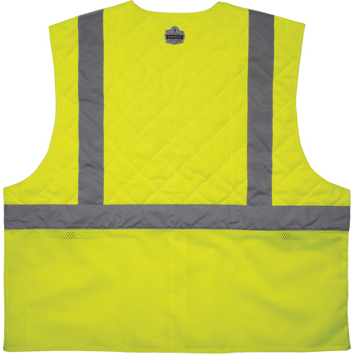 Chill-Its 6668 Safety Cooling Vest, Small, High Visibility Lime-Yellow Absolute Business Supply