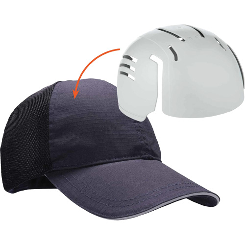 Skullerz 8946 Standard Baseball Cap with Bump Cap Insert, Navy Blue Absolute Business Supply