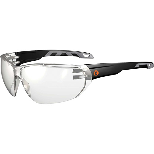 Lunettes de s&eacute;curit&eacute; sans monture Skullerz VALI, Lentille Int&eacute;rieur/ext&eacute;rieur, Anti-&eacute;gratignures, ANSI Z87+/R&eacute;pond ou surpasse la norme CSA Z94.3 Absolute Business Supply