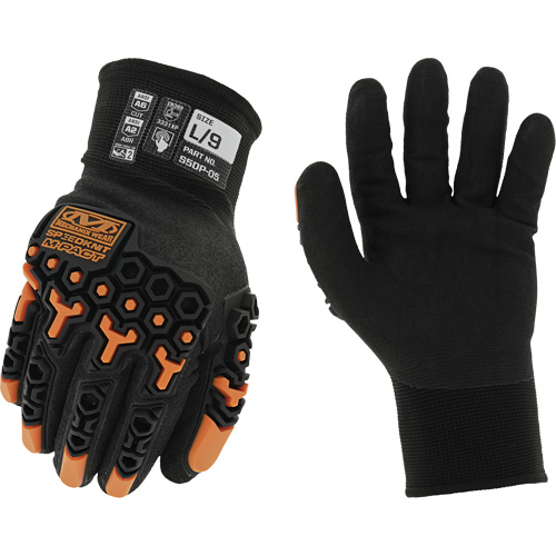 Speedknit M-Pact&reg; Thermal Gloves, 7, Nitrile Palm, Knit Wrist Cuff Absolute Business Supply