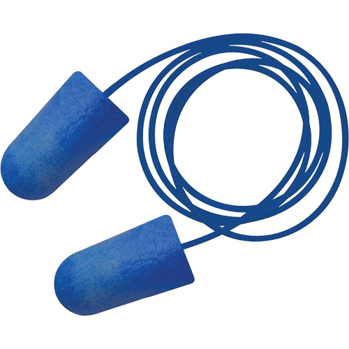 Food Pro Bullet BioSoft BioBased Metal Detectable Earplugs, Corded, One-Size, Bulk - Box, 32 NRR dB Absolute Business Supply