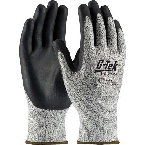Gants r&eacute;sistants &agrave; la coupe G-Tek, Taille T-petit, Calibre 13, Rev&ecirc;tement Nitrile, Enveloppe en PolyKor, ASTM ANSI niveau A2/EN 388 niveau 3/EN 388 niveau B Absolute Business Supply