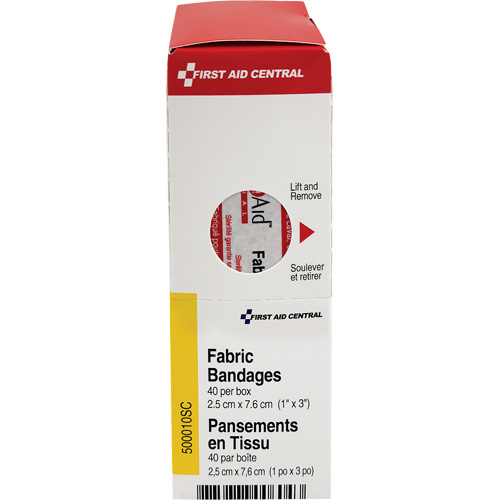 SmartCompliance&reg; Refill Adhesive Bandages, Rectangular/Square, 3", Fabric, Non-Sterile Absolute Business Supply