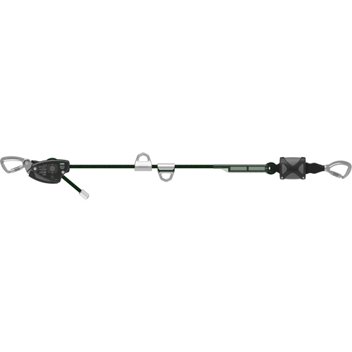 Corde de 60' pour ligne de vie temporaire horizontale, Corde d'alpinisme Absolute Business Supply
