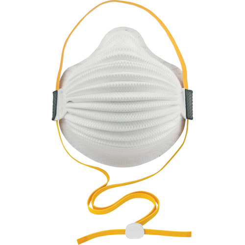 Respirateur AirWave jetable avec SmartStrap et garniture d'&eacute;tanch&eacute;it&eacute; int&eacute;grale en mousse, P95, Certifi&eacute; NIOSH, Moyen/grand Absolute Business Supply