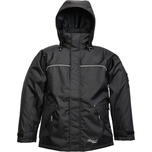 Thor 300D Trilobal Jacket, Polyester, Medium, Black Absolute Business Supply