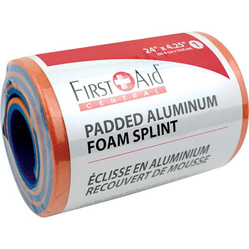 Splint, Multipurpose, Aluminum Foam Padded, 24", Non-Medical Absolute Business Supply