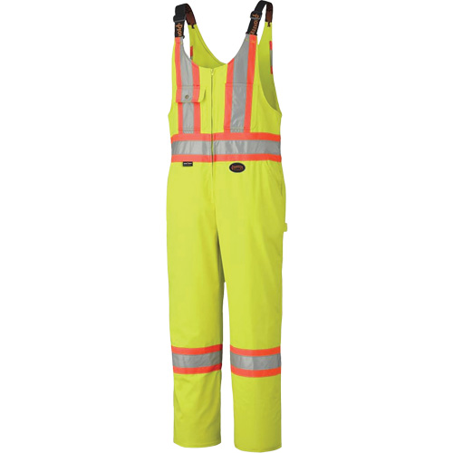 6616 Overalls, Poly-Cotton, 36, High Visibility Lime-Yellow Absolute Business Supply