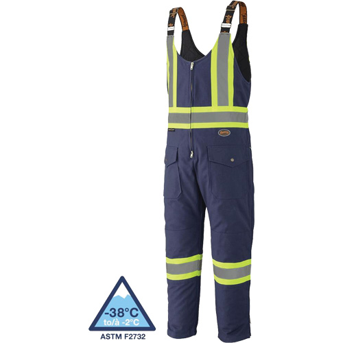 5536 Quilted Duck Overalls, Cotton, Small, Navy Blue Absolute Business Supply
