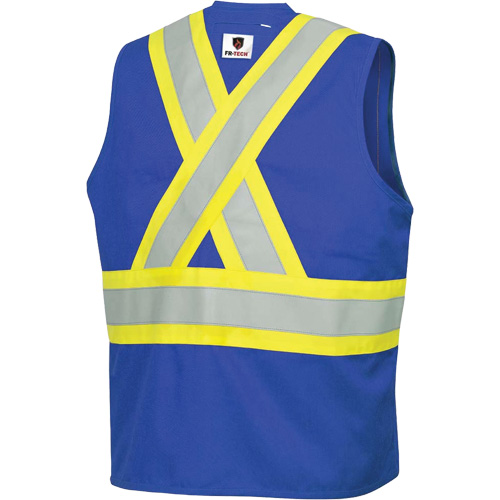 7730 Veste r&eacute;sistante aux arcs &eacute;lectriques FR-Tech, Petit, Bleu royal, 10 cal/cm² Absolute Business Supply