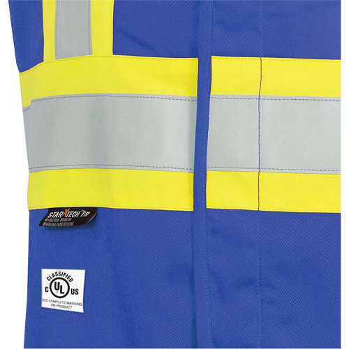 7730 Veste r&eacute;sistante aux arcs &eacute;lectriques FR-Tech, Petit, Bleu royal, 10 cal/cm² Absolute Business Supply