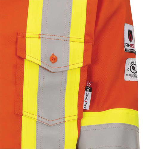 7743 Chemise de s&eacute;curit&eacute; ignifug&eacute;e FR-Tech, Petit, Orange haute visibilit&eacute; Absolute Business Supply