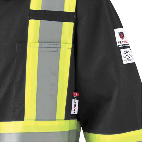 7702BKT Combinaison FR-Tech contre les arcs, Taille 40 (grand taille), Noir, 10 cal/cm² Absolute Business Supply