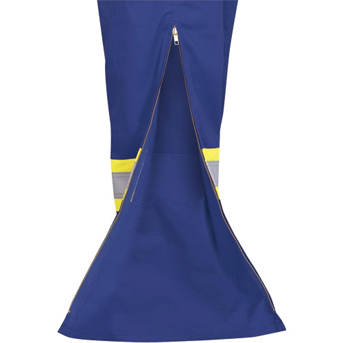 7706 FR-Tech&reg; Flame-Resistant Coverall with Leg Zippers, Size 36, Royal Blue, 9.7 cal/cm² Absolute Business Supply