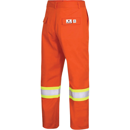 7763 Pantalon de s&eacute;curit&eacute; haute visibilit&eacute; r&eacute;sistant aux arcs &eacute;lectriques FR-Tech 88/12, 34, x 32, Orange haute visibilit&eacute;, 9,7 cal/cm² Absolute Business Supply