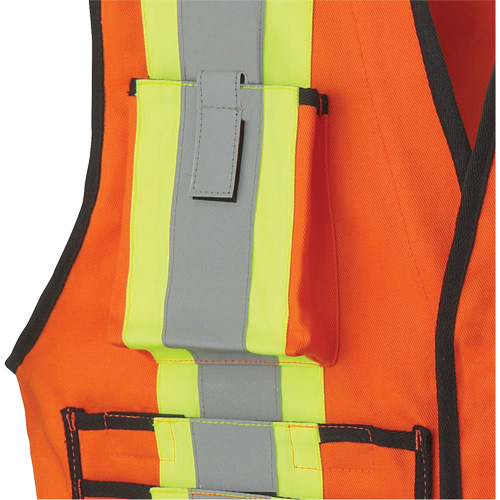 7732 Veste d'arpenteur ignifuge et r&eacute;sistant aux arcs &eacute;lectriques FR-Tech, Petit, Orange haute visibilit&eacute;, 9,7 cal/cm² Absolute Business Supply